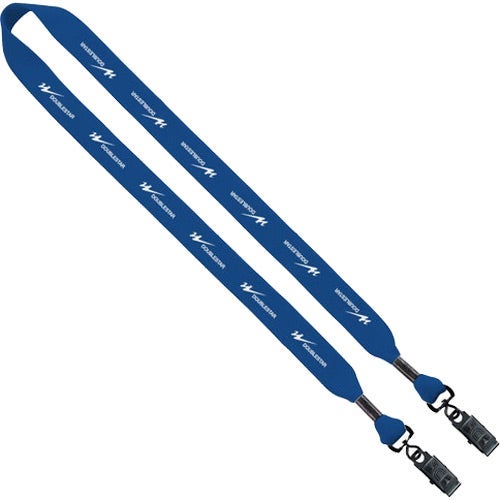 10 Pack Double End 1/2" Wide Neck Lanyards With Bulldog Clip – High Quality, Black – OnDepot