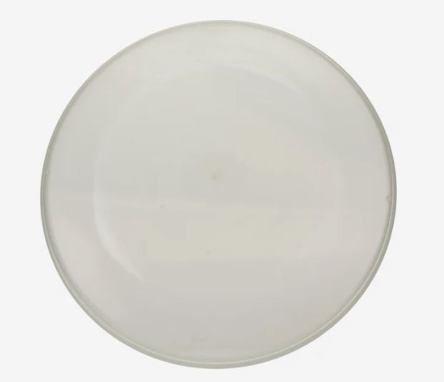 A photo of a glow int he dark flyer that looks white in natural light.