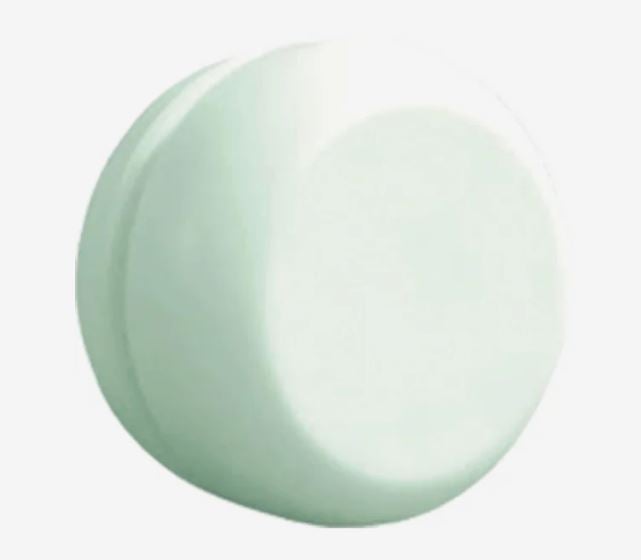 A photo of a plastic glow in the dark yo-yo.