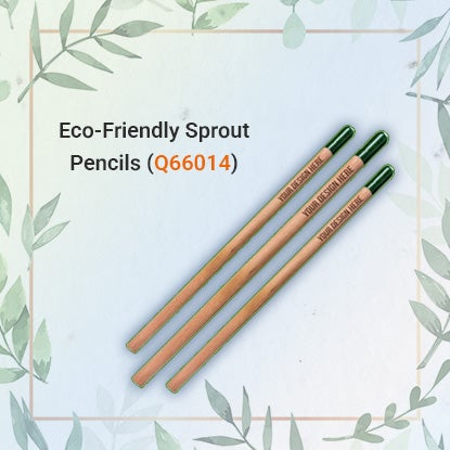 A photo showing three brown pencils with green ends.