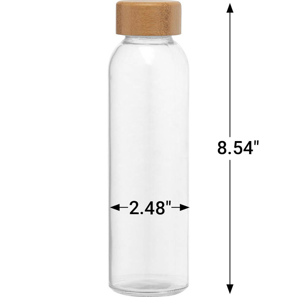 Alpine Glass Bottle with Bamboo Lid