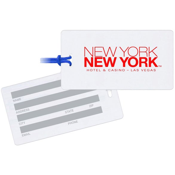 Back Tag Label Custom Rectangle White Write-On-Back Tags