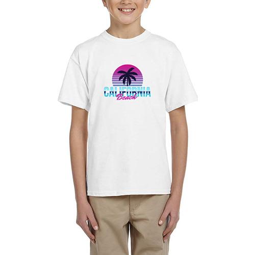 Gildan Ultra Cotton Youth T-Shirts (Youth, White) Large