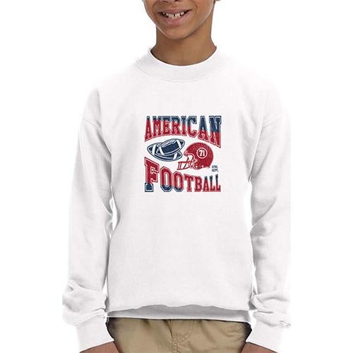 Gildan HeavyBlend Youth Crew Sweatshirts (Youth, White) Large