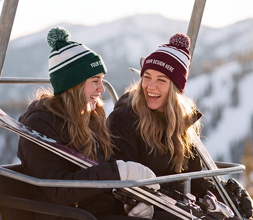 Two-Tone Knit Beanie