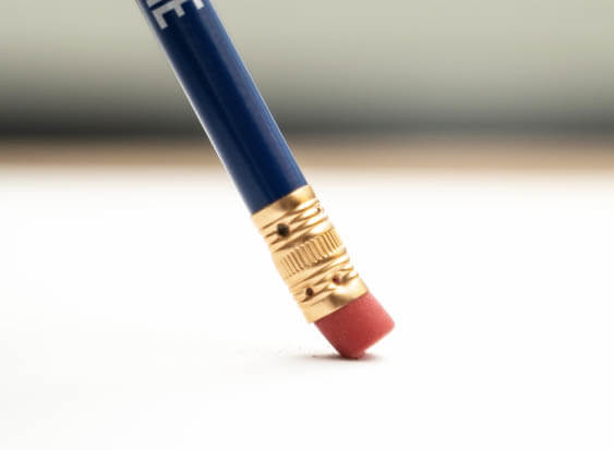 Rubber Eraser on Top