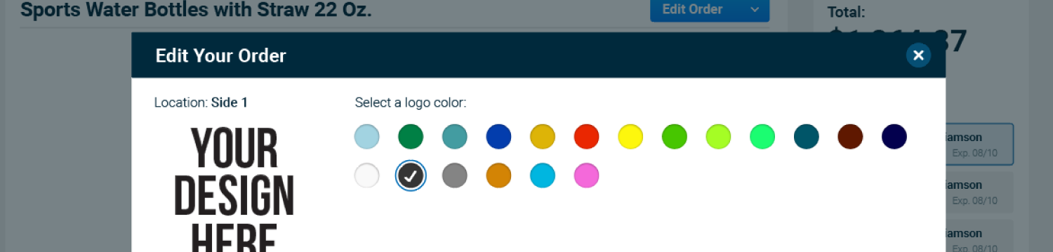 Edit Logo Color Details