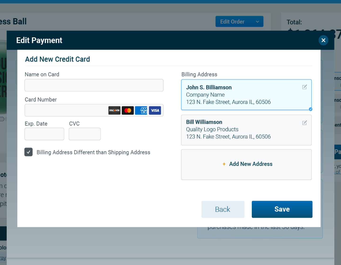 Payment Modal