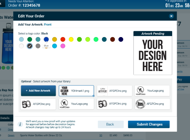 Add Artwork Popup