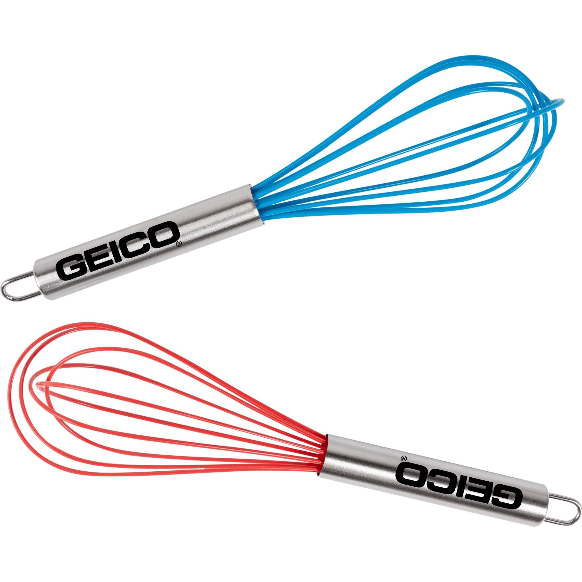 Stainless Steel Handled Rubber Whisk 