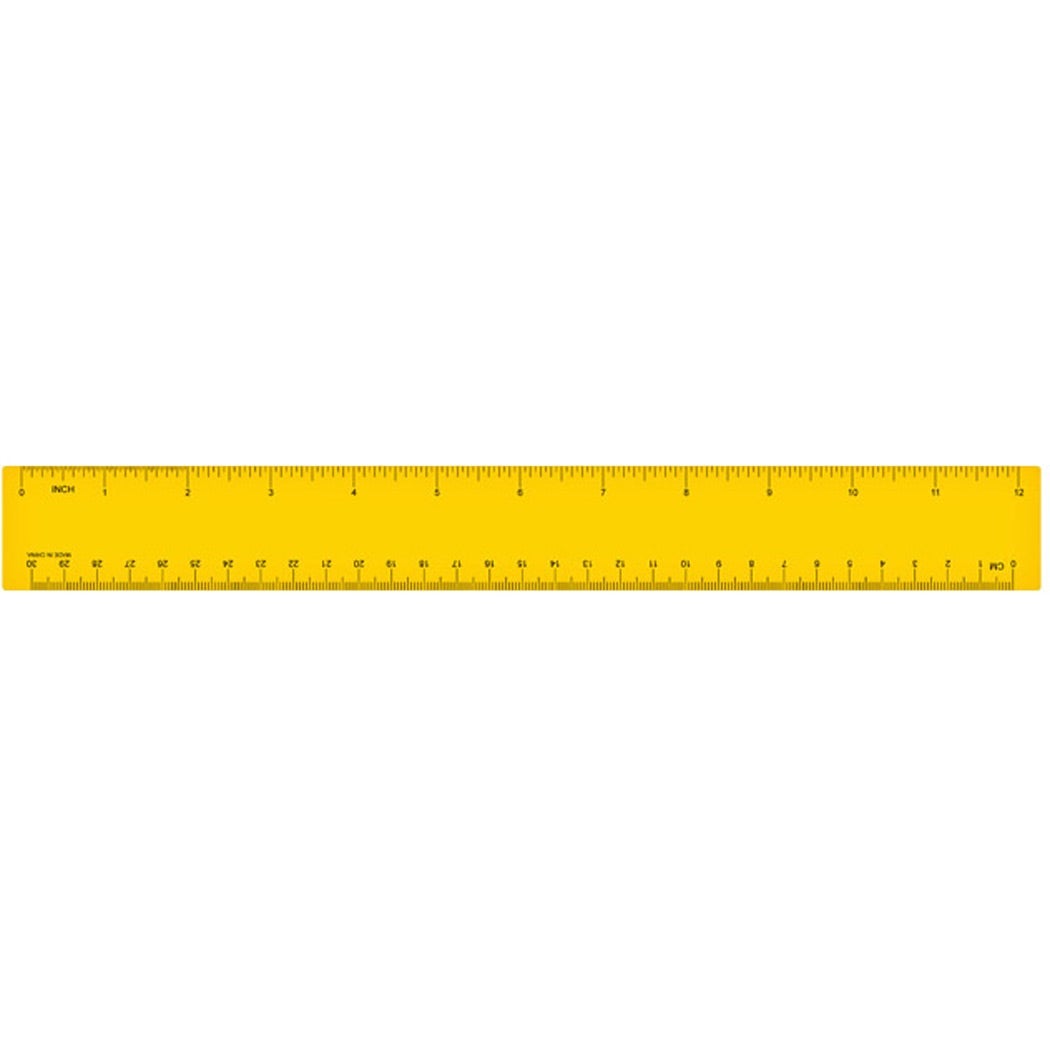 Sunny Sunflowers 12 Inch Plastic Ruler - Standard & Metric Measurements ...