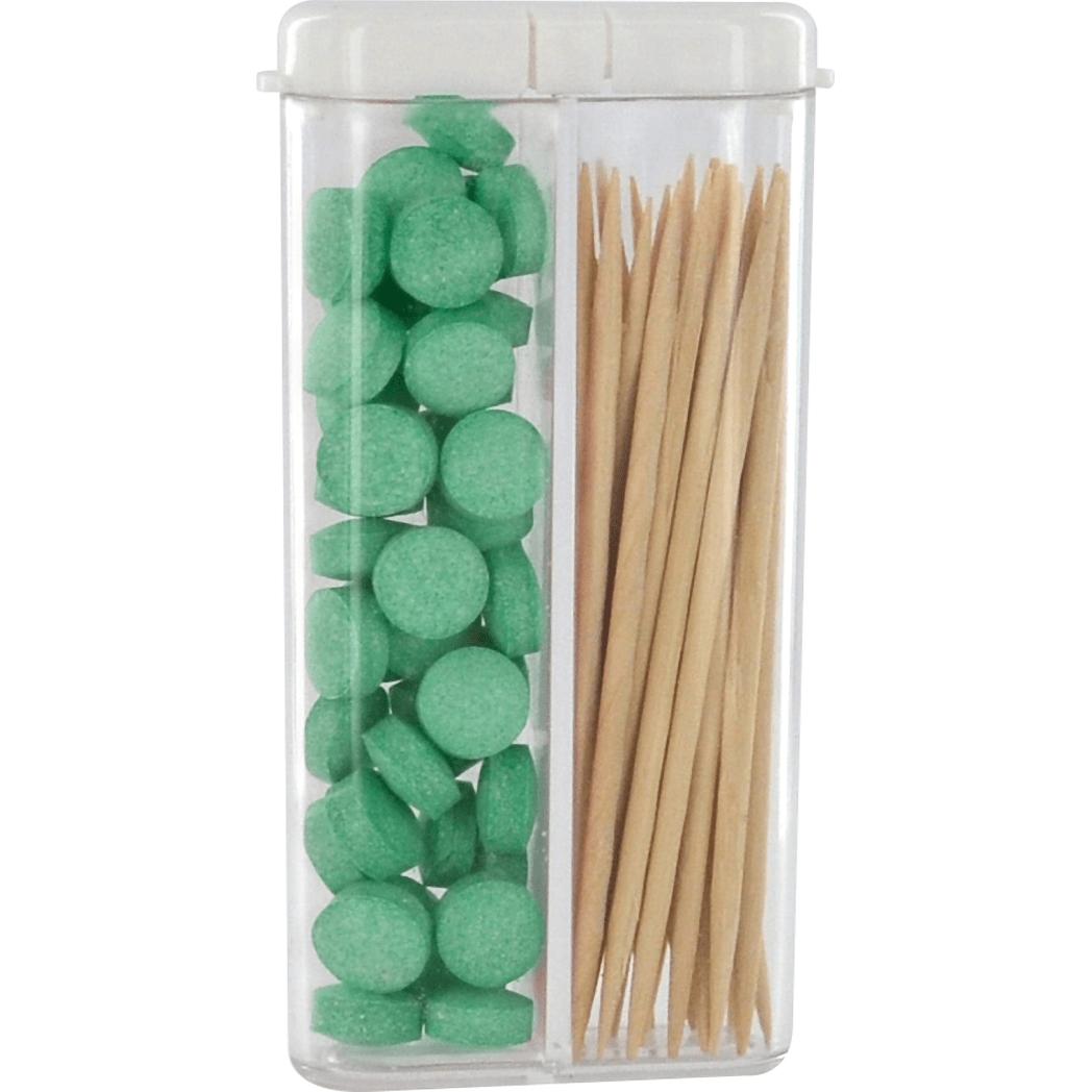 Logo Rectangular Flip-Top Mints And Toothpicks