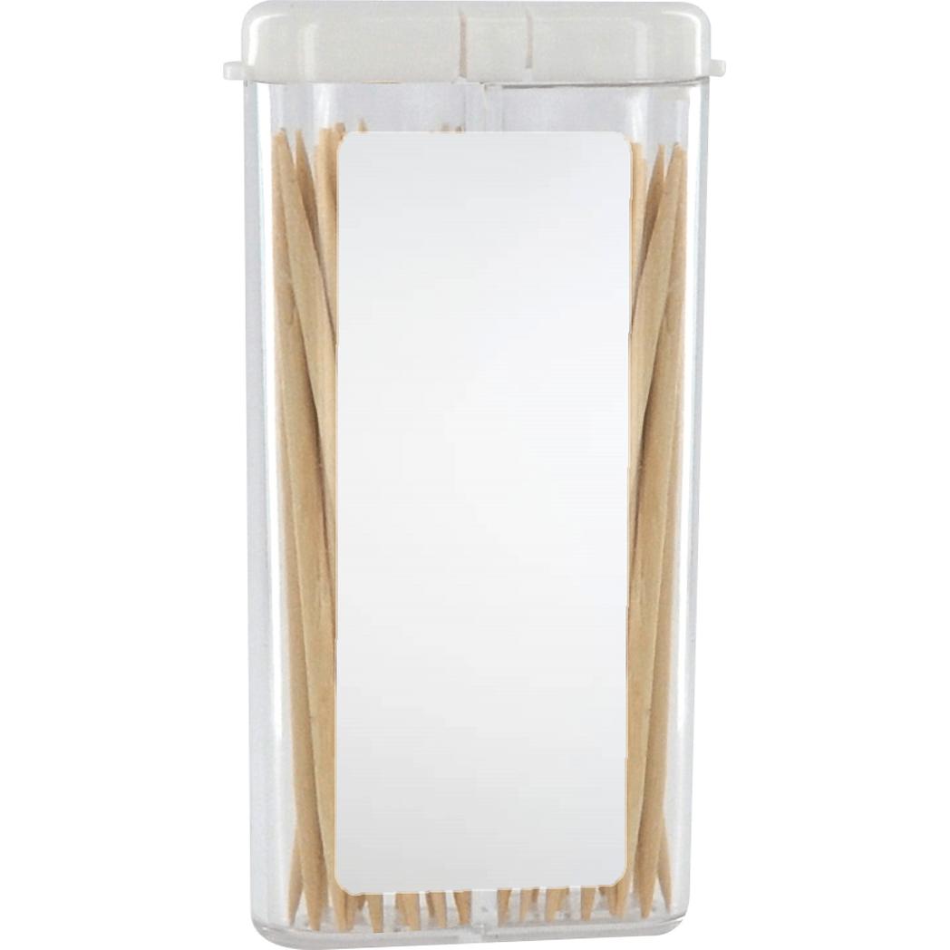 Logo Rectangular Flip-Top Mints And Toothpicks