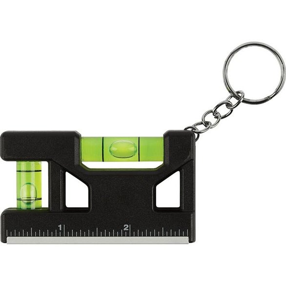 Big Ruler Key Chain Custom Hank Level and Ruler Keyrings