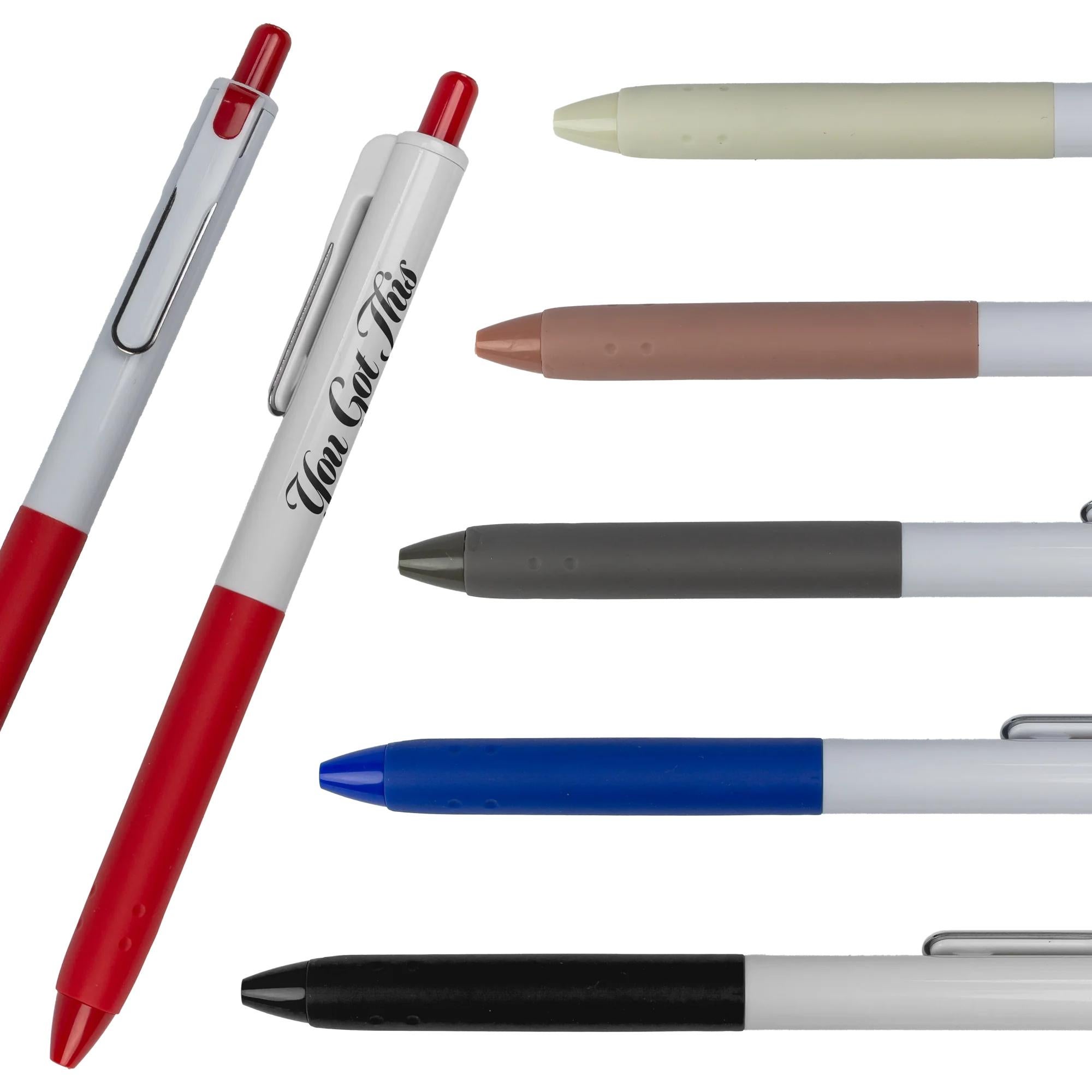 Recycled 2-Tone Pen with Long Soft Grip 