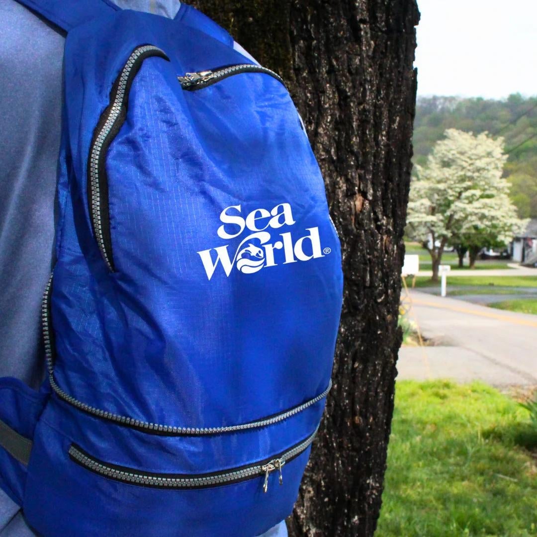 Recycled 2-in-1 Backpack & Waist Pack Action Photo