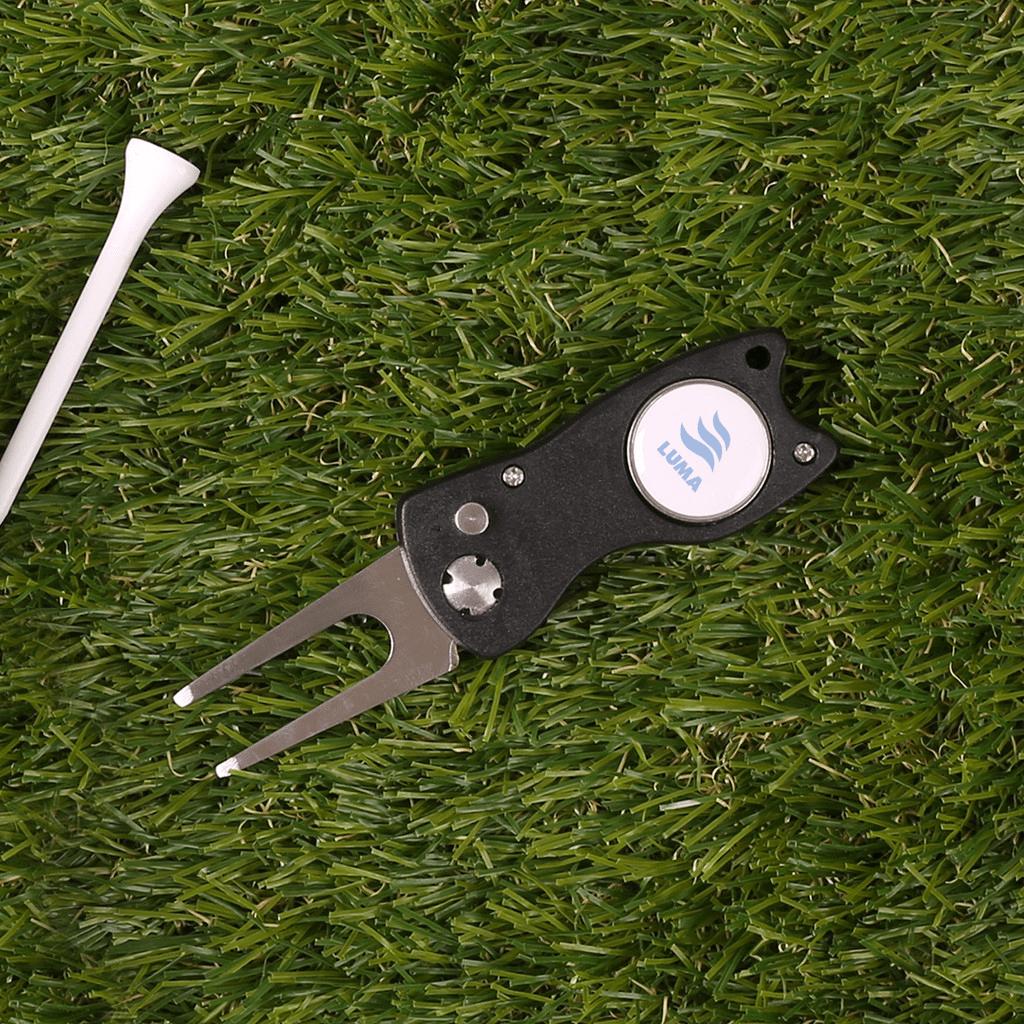 Fix All Divot Repair Tool with Ball Marker Action Photo
