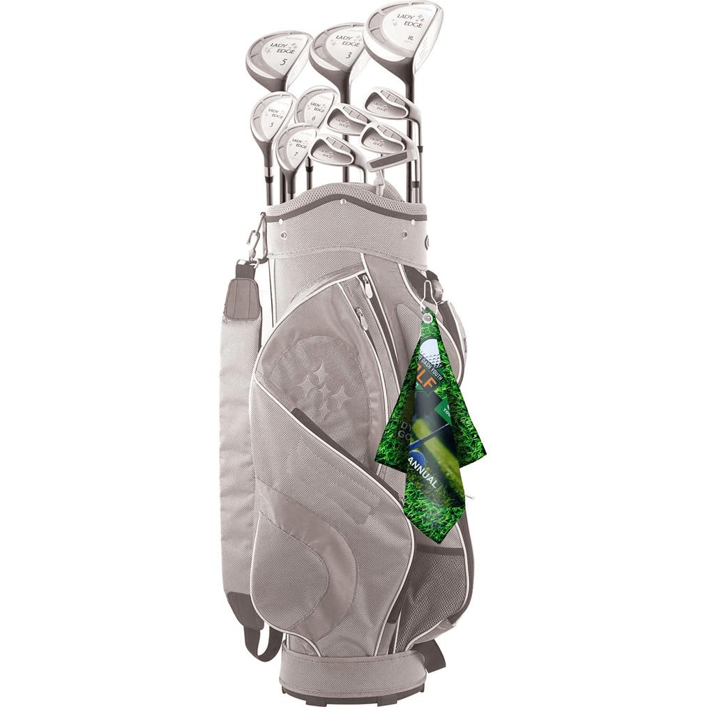 Wedge Golf Towel Action Photo
