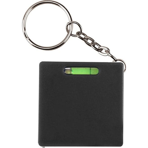 Level Key Chain Customized Square Tape Measures with Level Key Chain