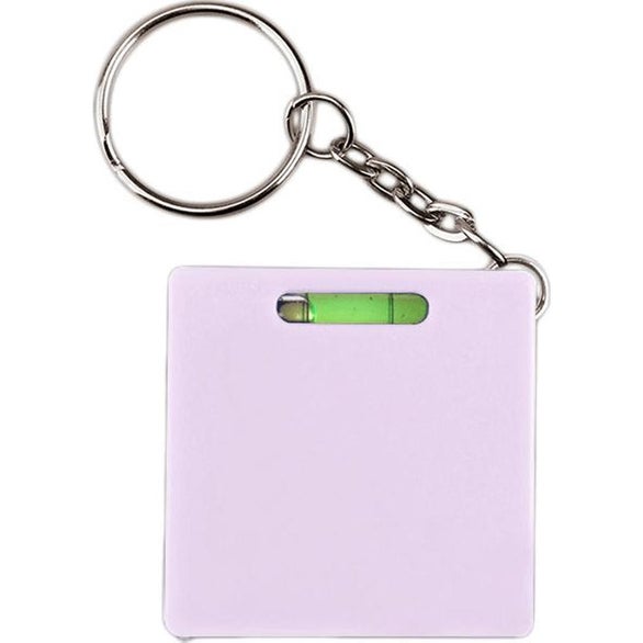 Level Key Chain Customized Square Tape Measures with Level Key Chain