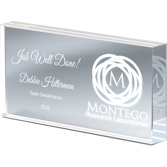 Photo Block Paperweight Promotional Freestanding Lucite Block Paperweights (6