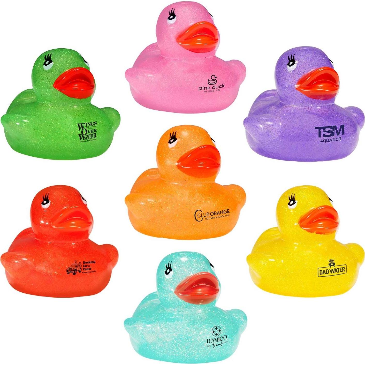 Pastel Glitter Rubber Duck Group Photo