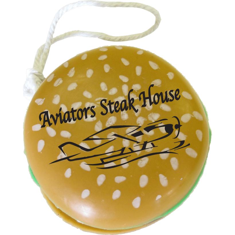 24 Pieces Hamburger Yo-Yo Toys - Plastic Yo-Yo Party Favors For Kids Birthday Goodie Bags